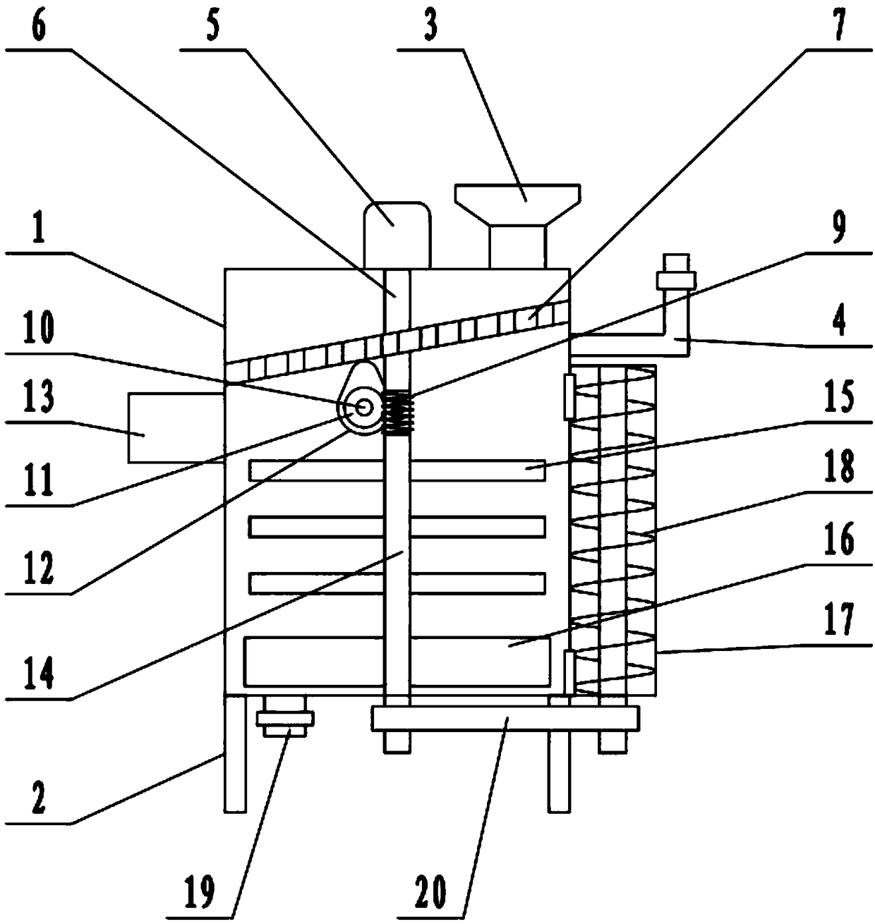 Small concrete mixer with screening function