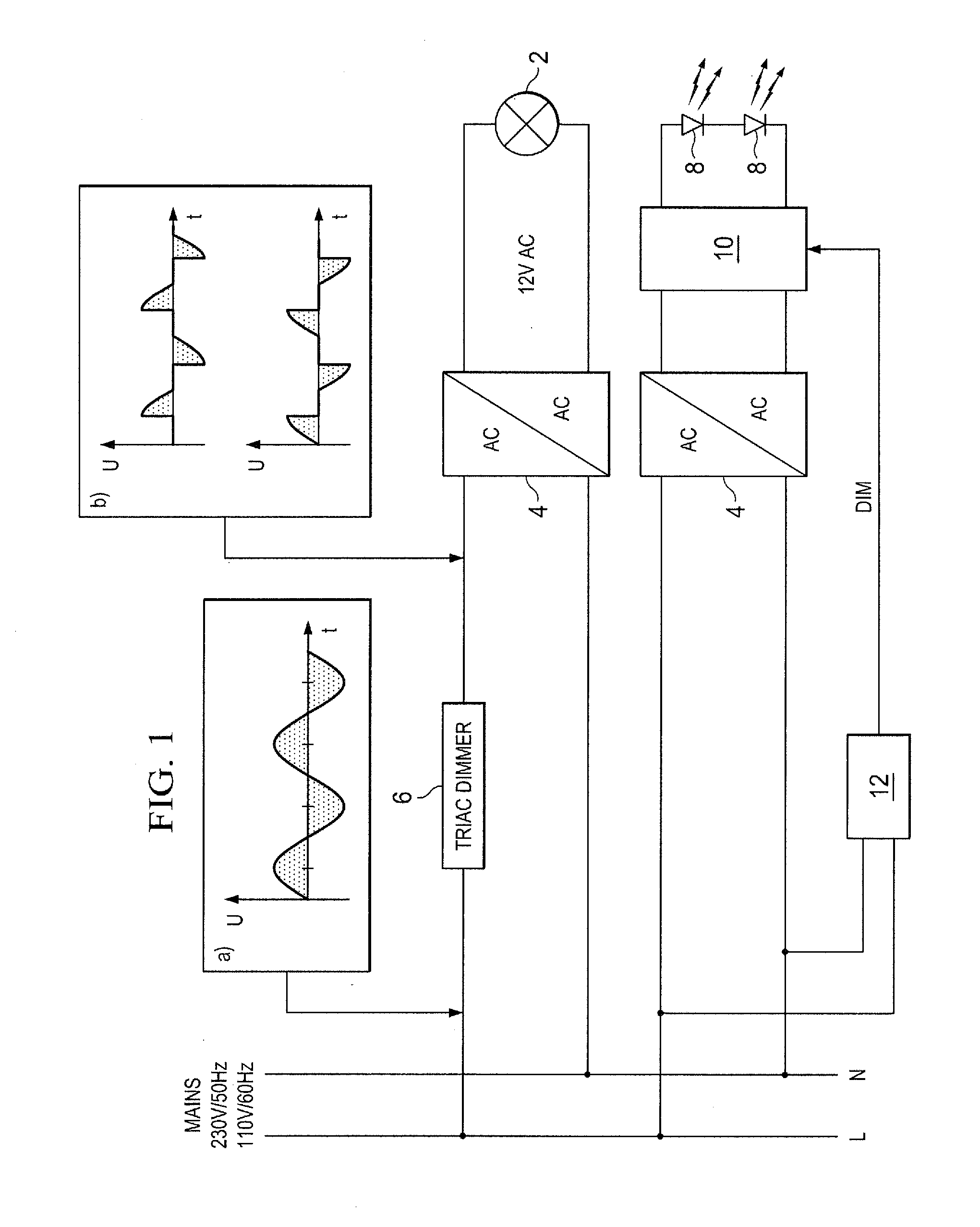 Lighting system, electronic device for a lighting system and method for operating the electronic device