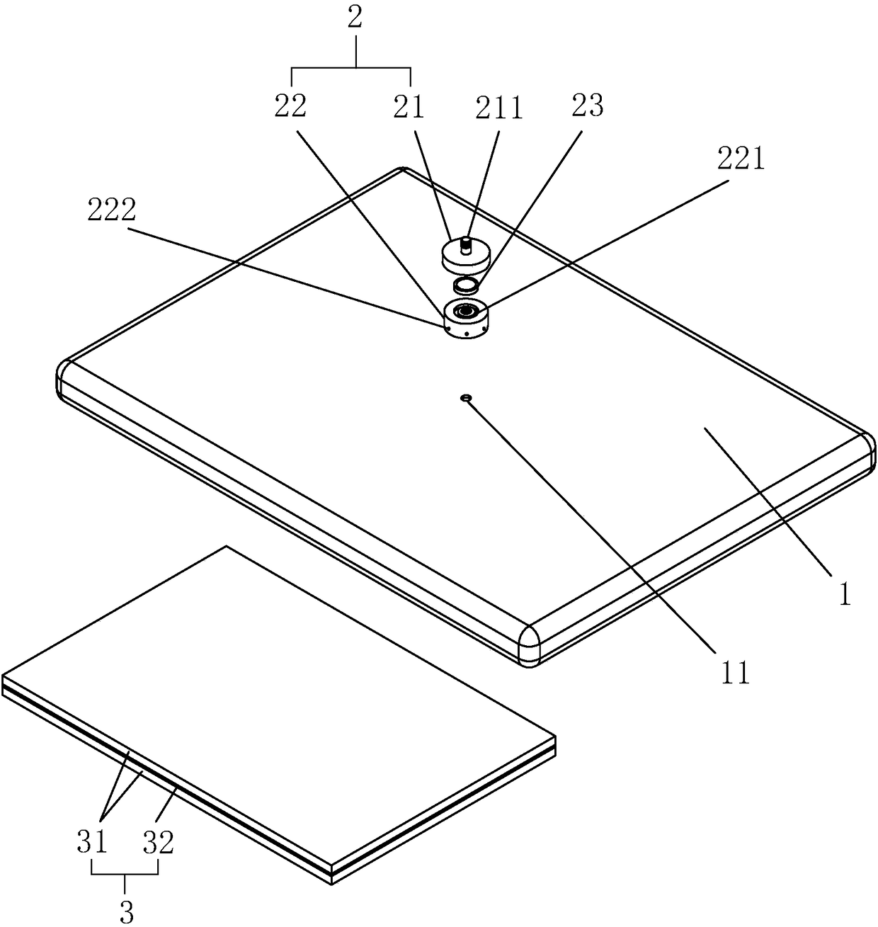 Air pumping device and preparation method of laminated glass