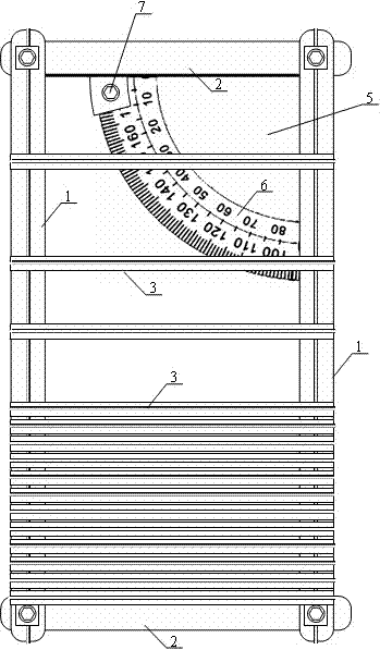 Large-scale multi-angle template allowing one-step cutting