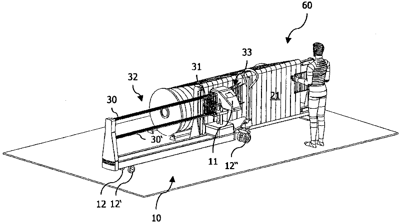 Movable threading unit