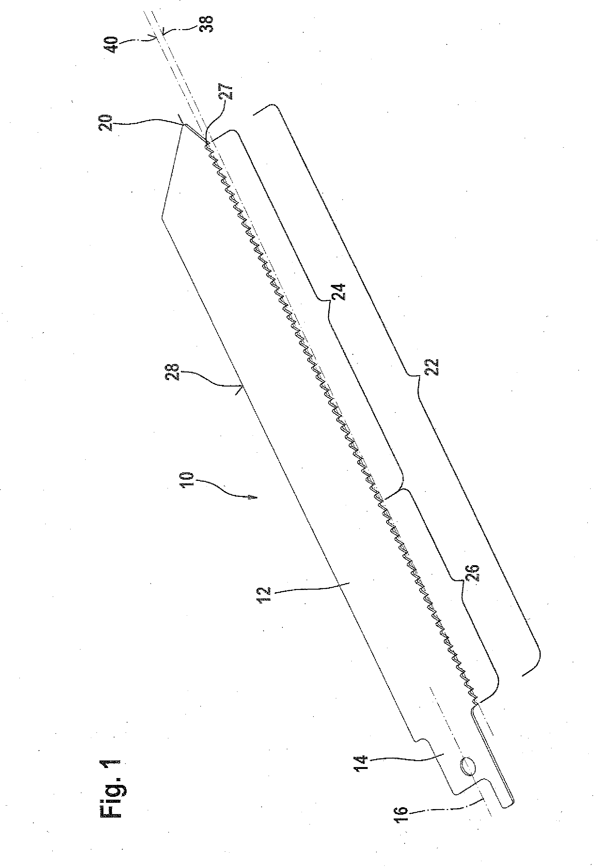 Jigsaw blade for hand-held power jigsaws