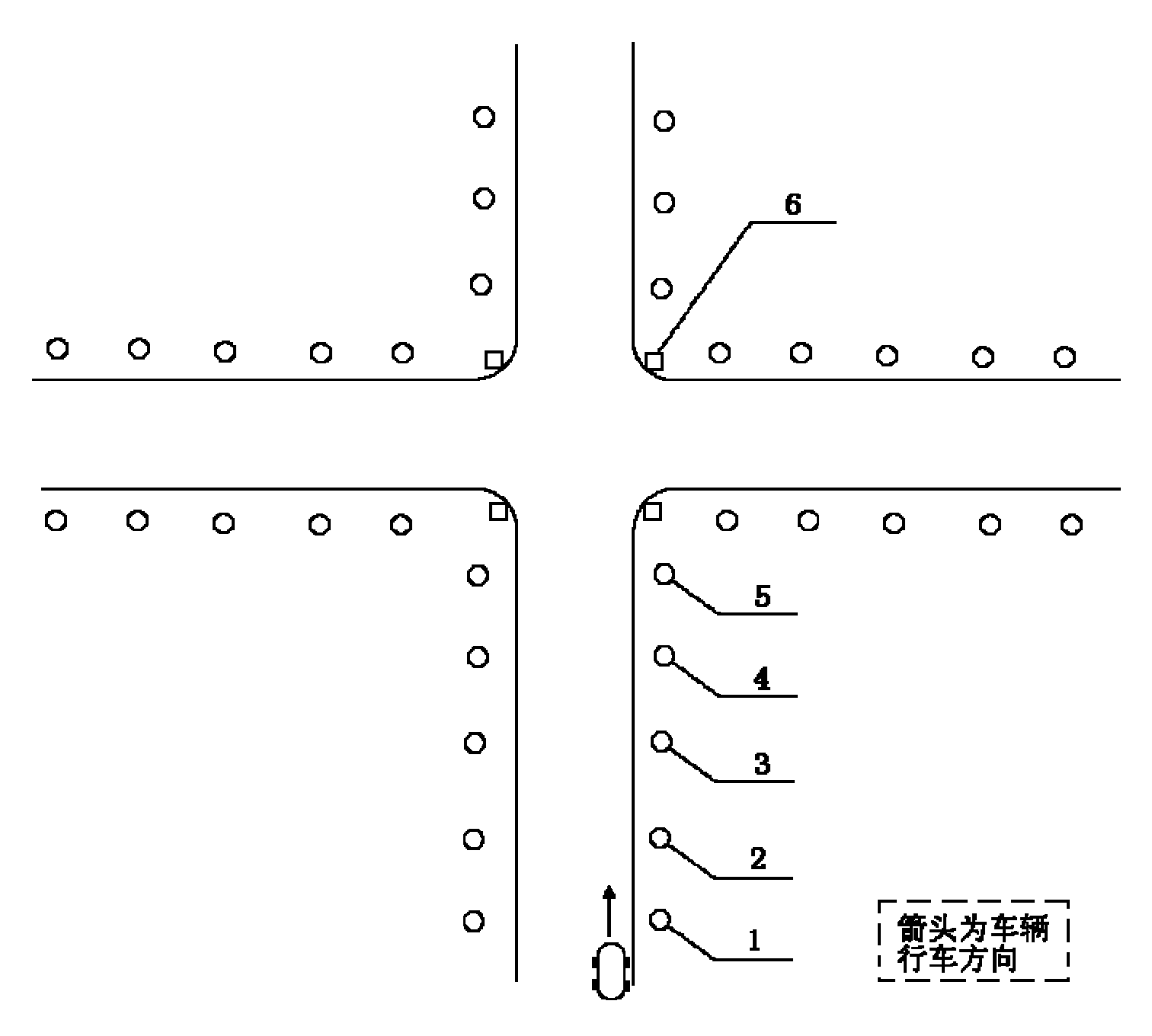 Streetlight network control method and network structure thereof