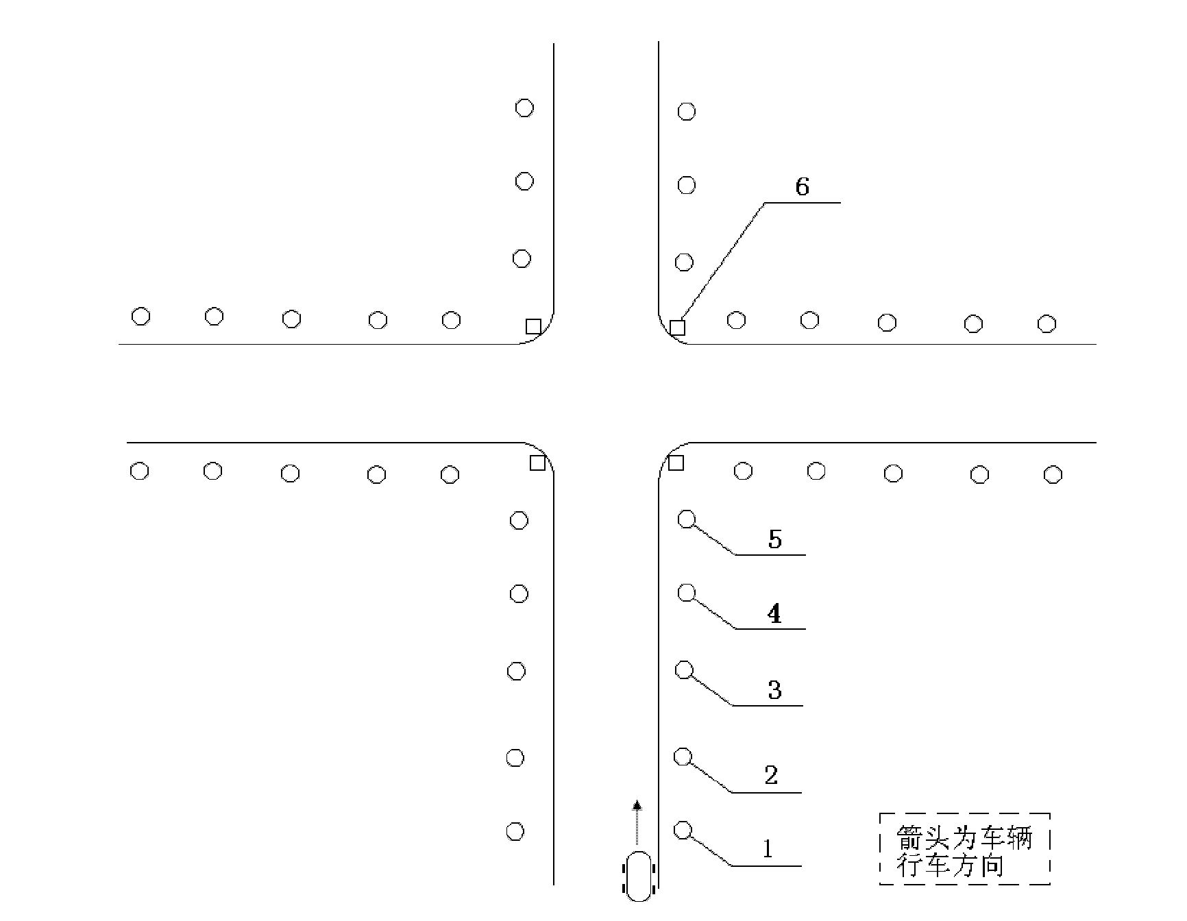 Streetlight network control method and network structure thereof