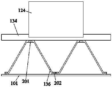 Pedestrian blocking device of property management vehicle