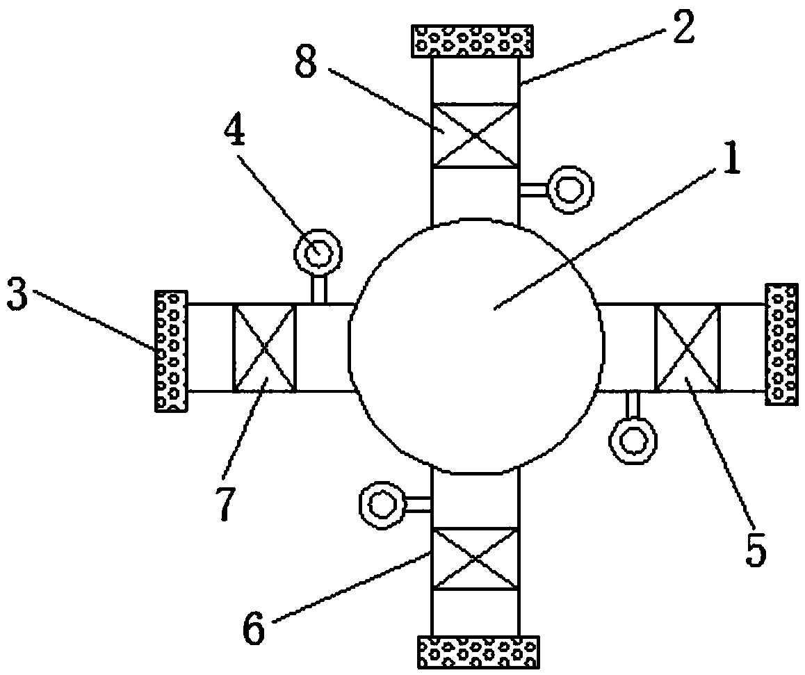 Test method for uniformity of sprinkling irrigation in indoor windy environment