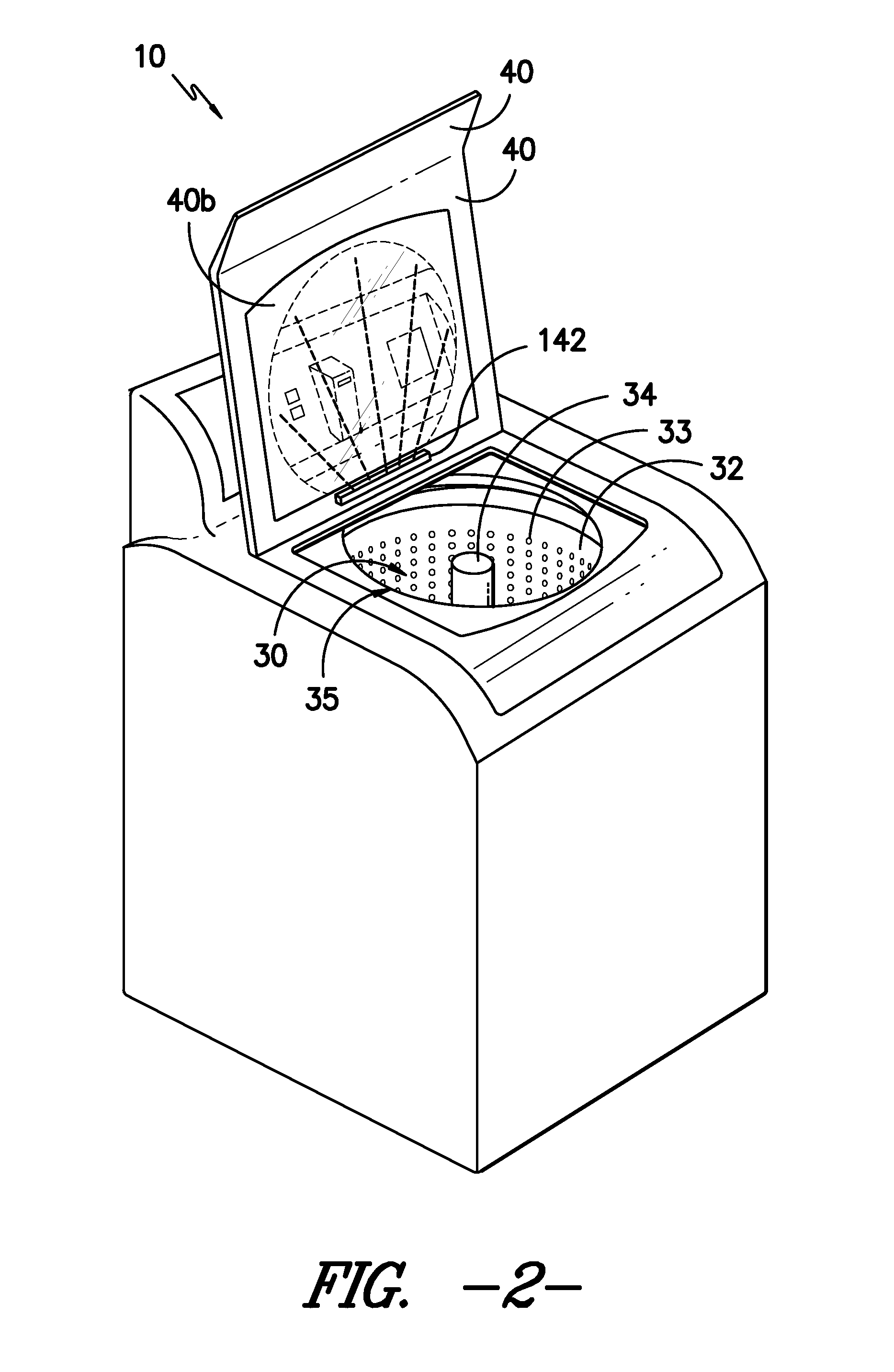 Projected user interface onto the surface of an appliance