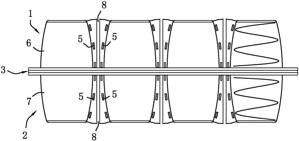 Integrated dual-layer spring cushion