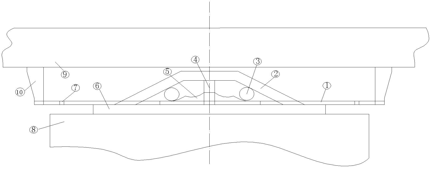 Shock-absorbing device for bridge security belt connection system