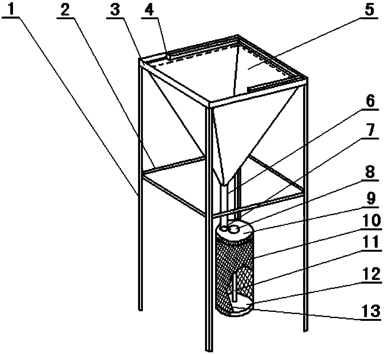 Simple and practical rice moth adult collection device