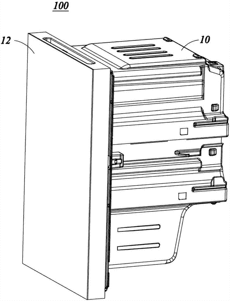 Drawer assembly and refrigerator provided with drawer assembly