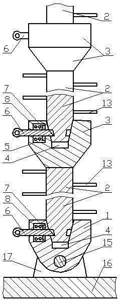 Special ladder for pruning in garden