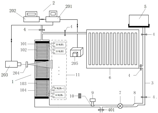 Device and method for observing dynamic behaviors of impurities with different particle sizes in oil duct of transformer