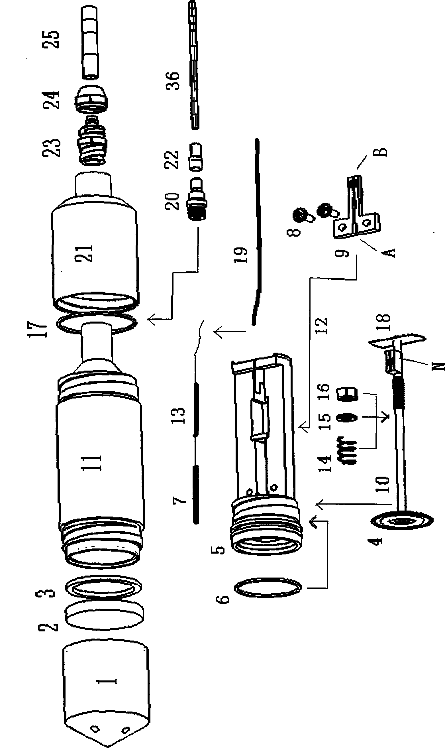 Fiber grating osmotic pressure sensor with low measuring range