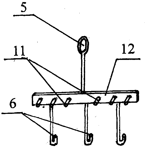 Stable thorn multi-pivot bonding hook frame