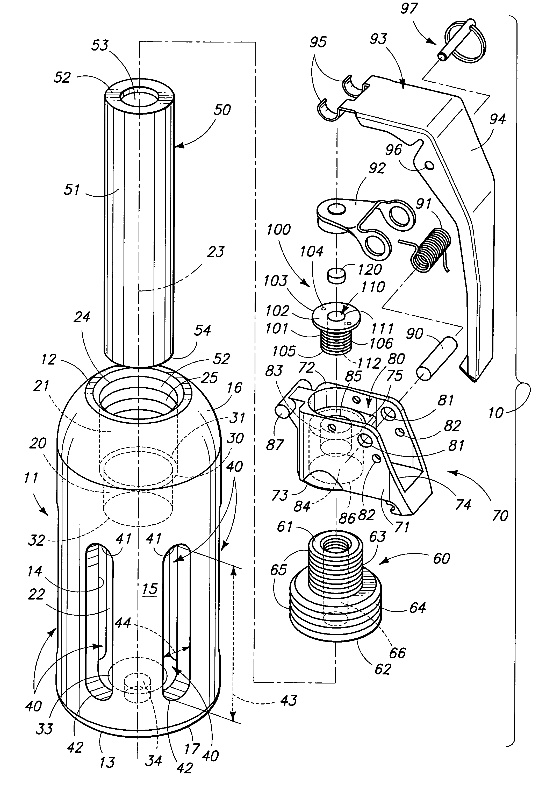 Explosive training device