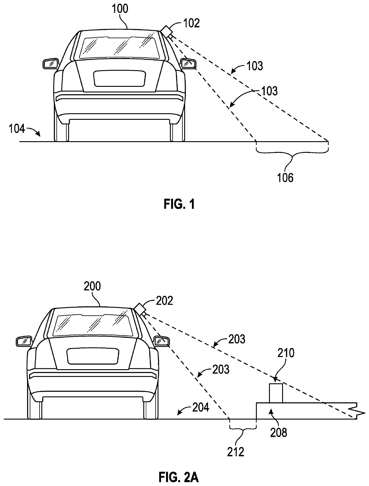 System and method for camera-based detection of object heights proximate to a vehicle