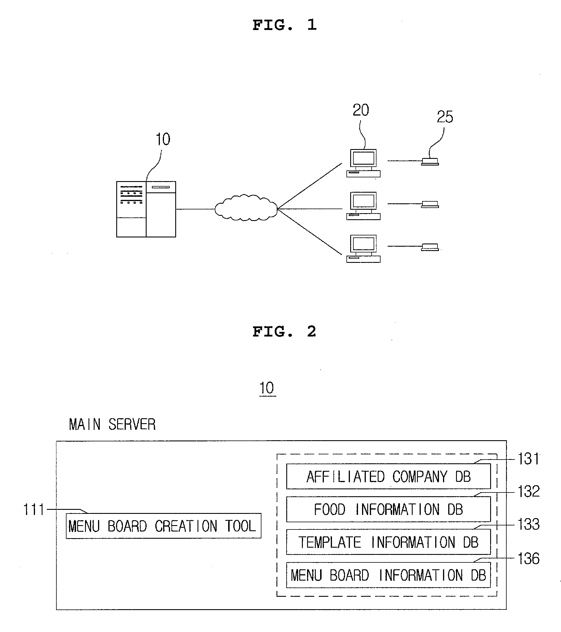 System for creating menu board and food ordering system using electronic menu board module