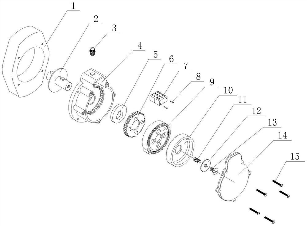 Built-in limit device for adjustable angle range of slewing bearing and its application