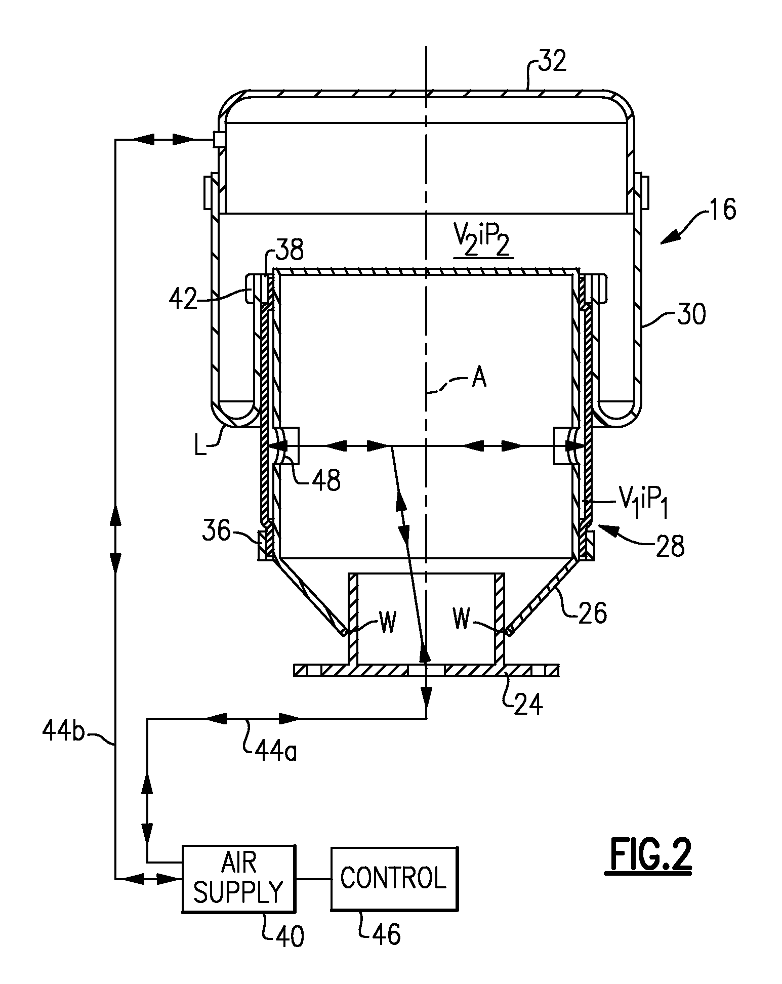 Ride height leveling control for dual air spring configuration