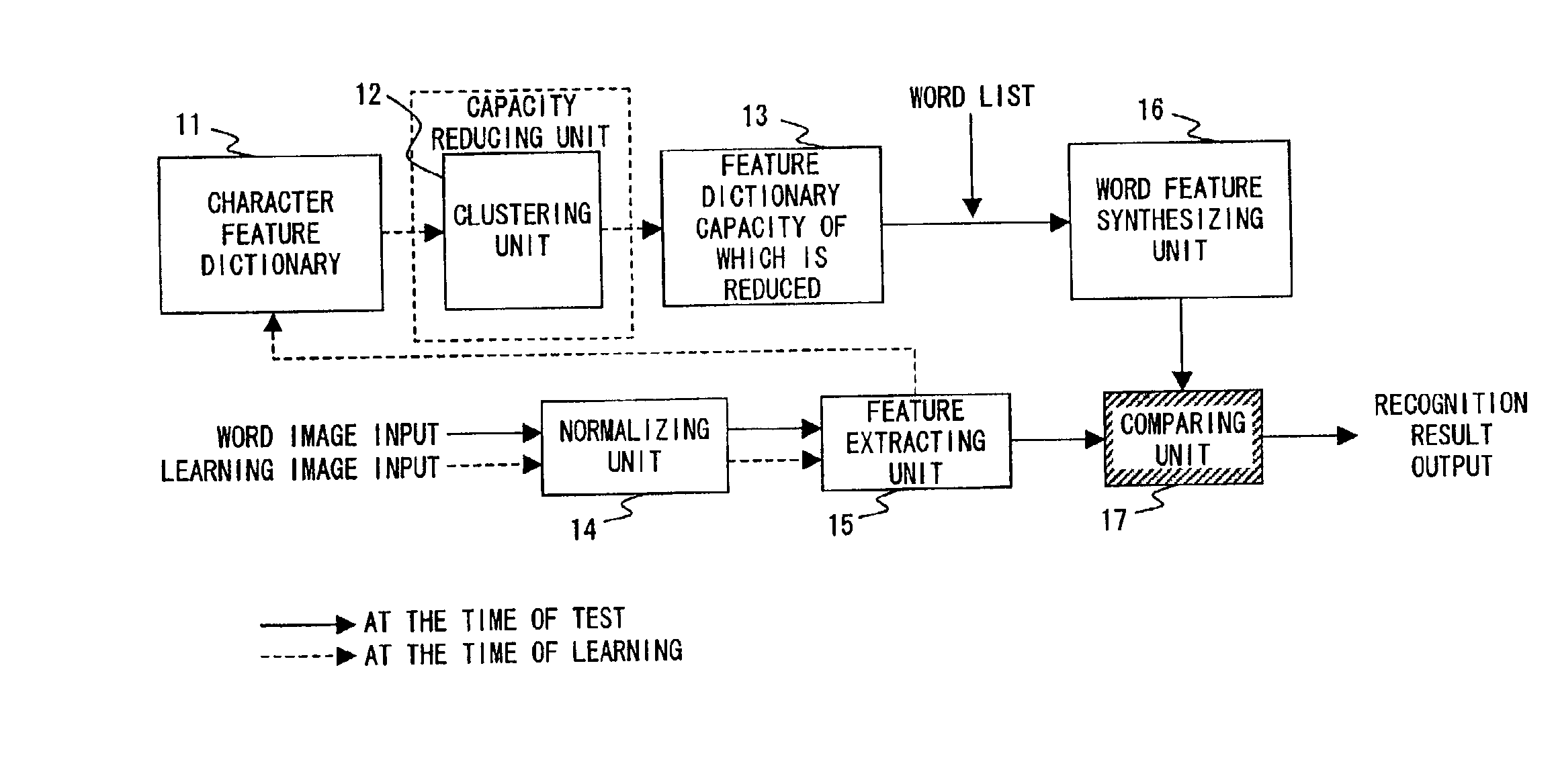 Word recognition device, word recognition method, and storage medium