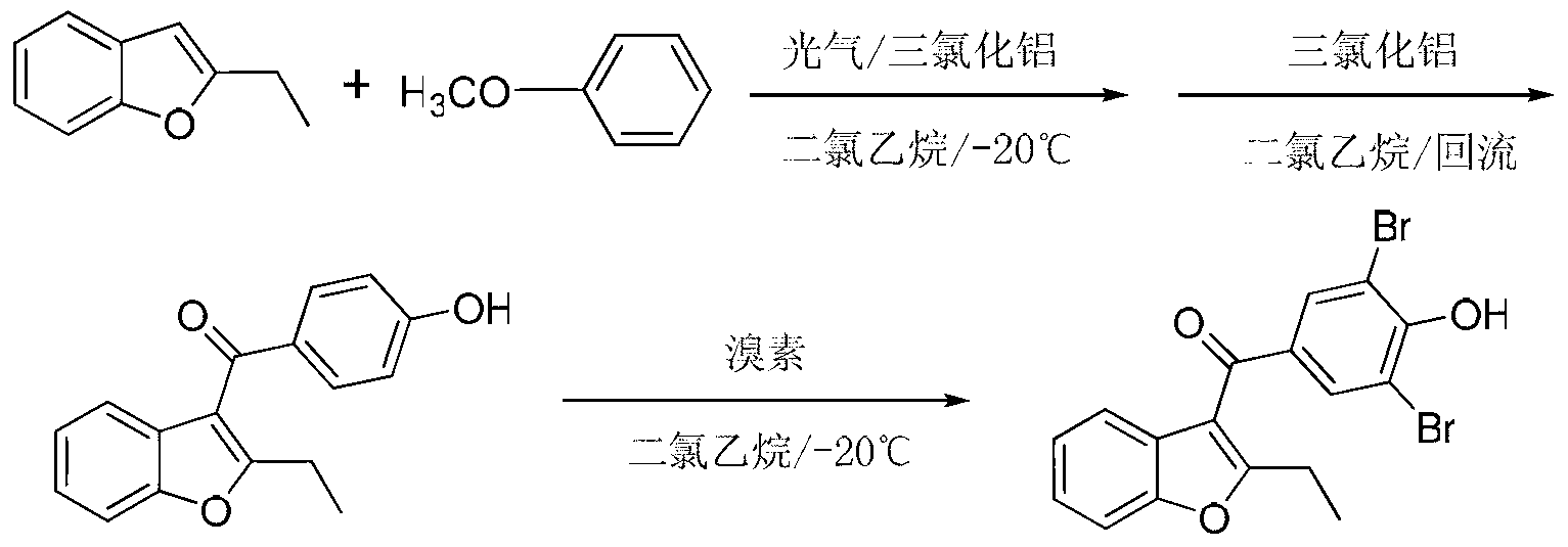 Method for preparing benzbromarone