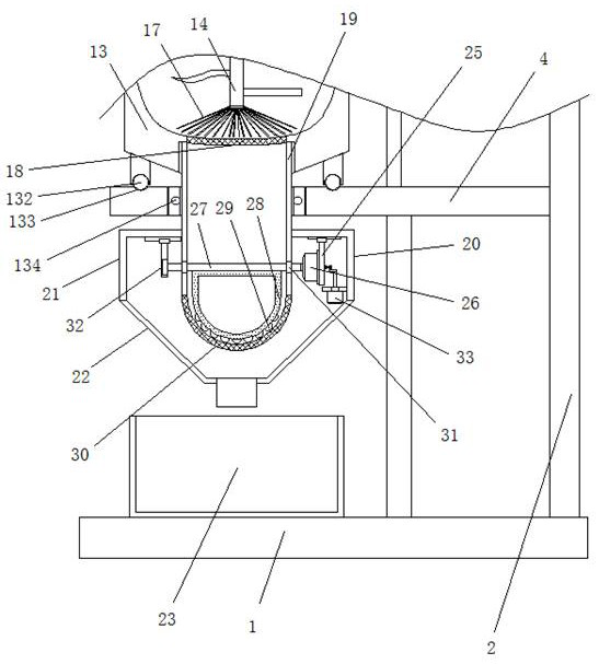 Building wall coating layer additive grinding equipment