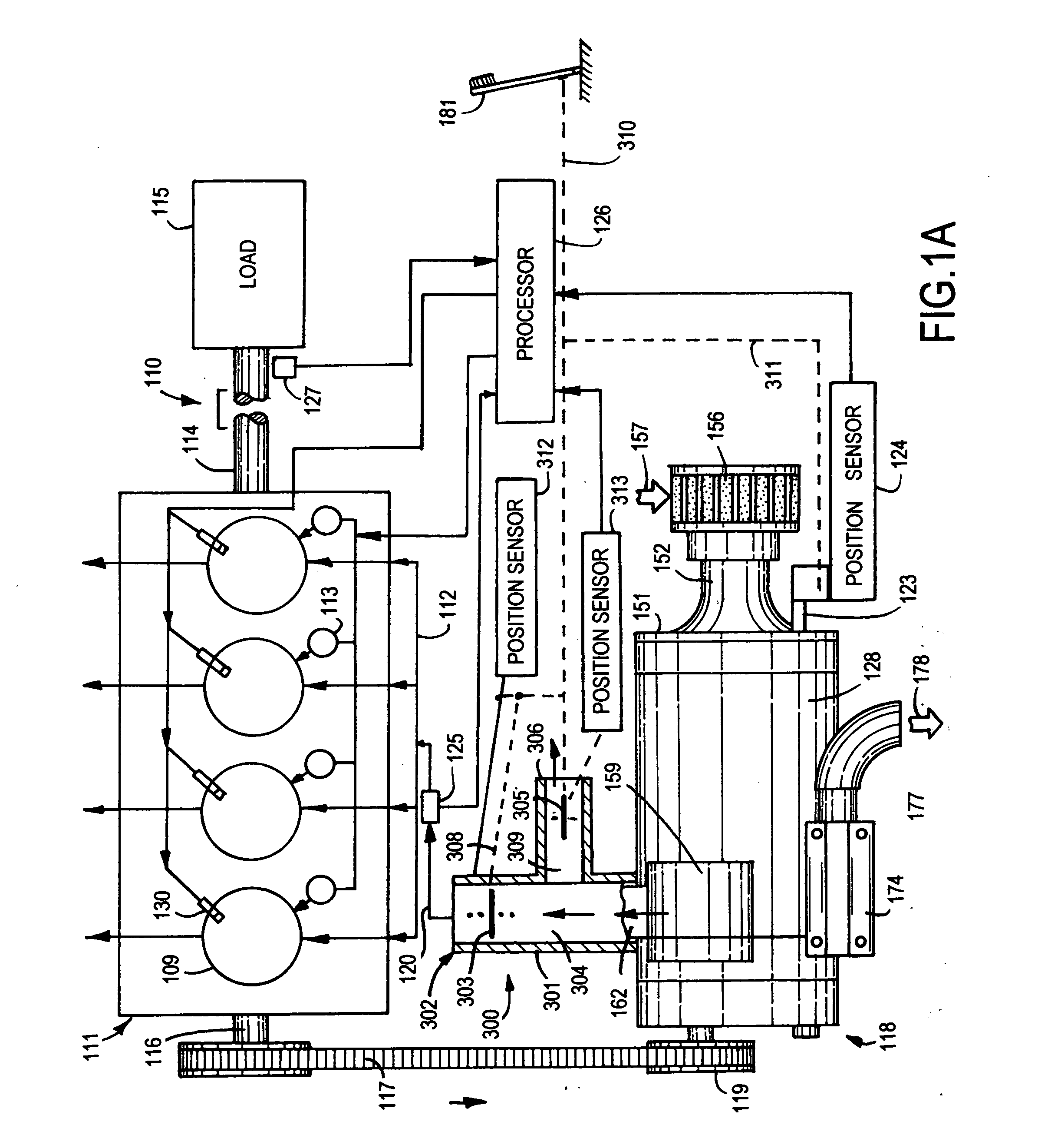 Internal combustion engine and supercharger