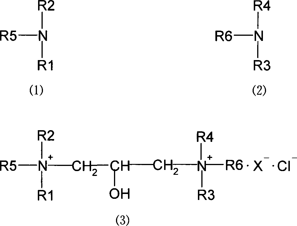 Method for preparing hydroxypropyl diquaternary ammonium salt