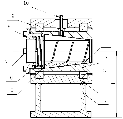 Damping follow rest for turning slender axle