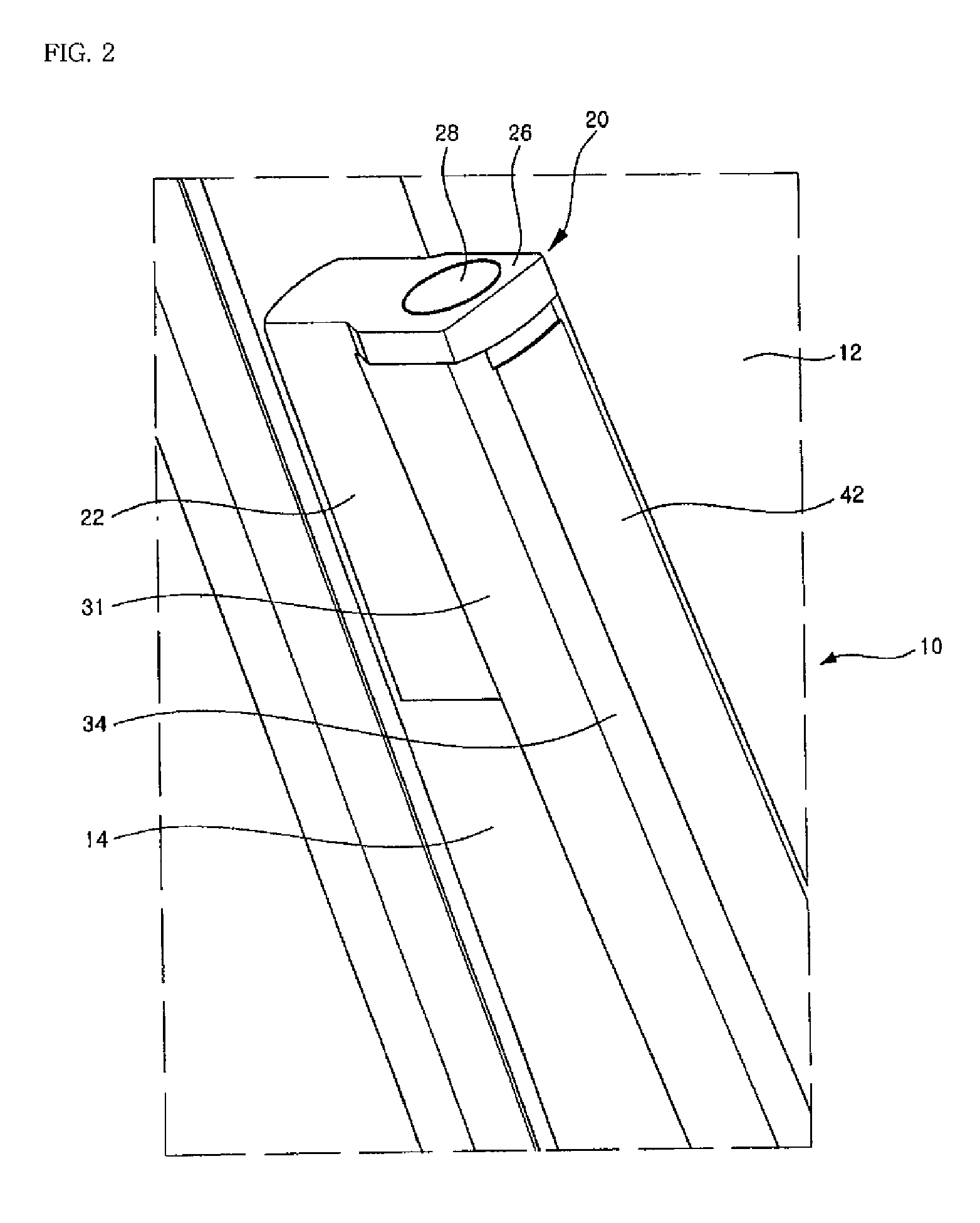 Door handle for refrigerator