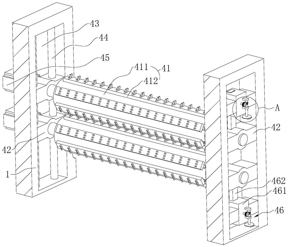 A pretreatment device for pickling steel coils