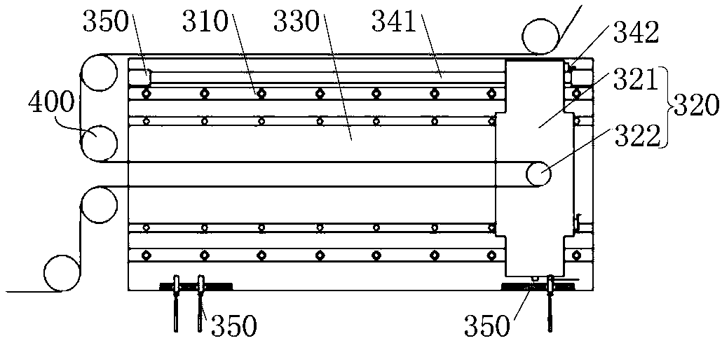 Unreeling device and laminating machine