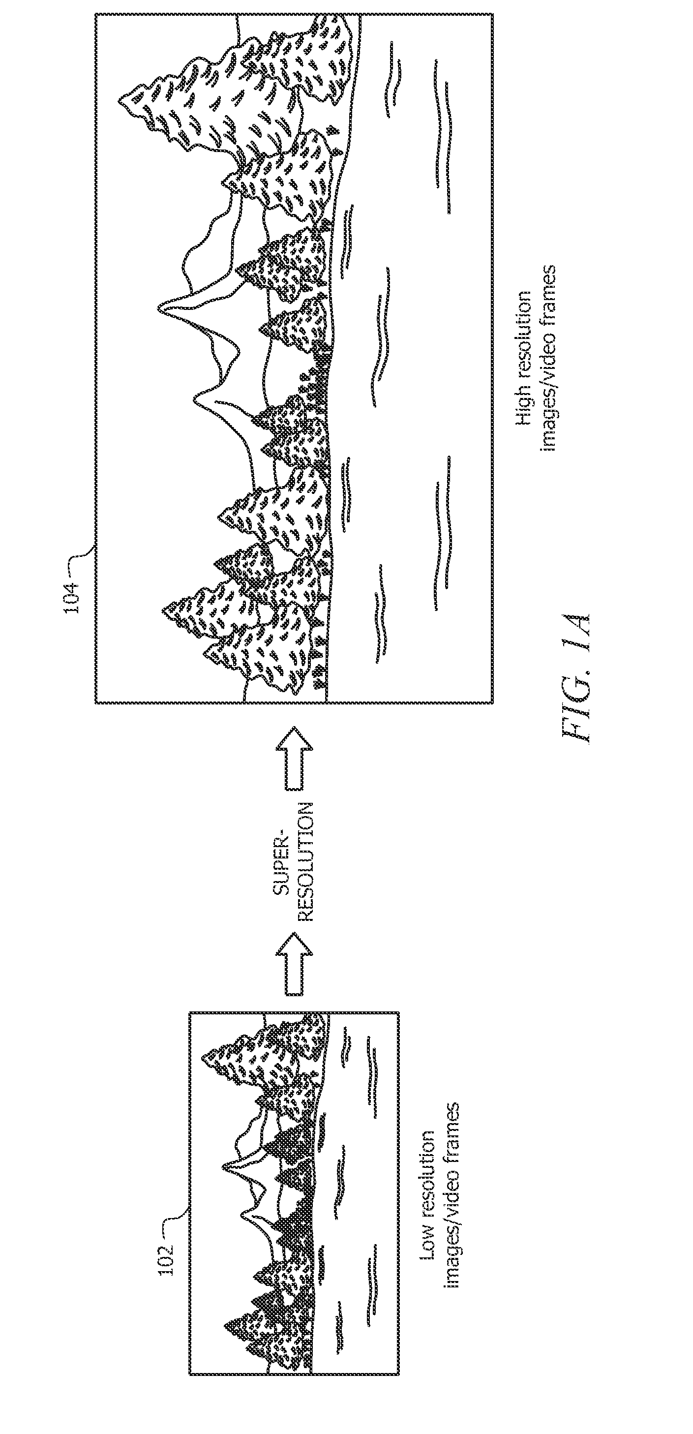 Apparatus, system, and method for multi-patch based super-resolution from an image