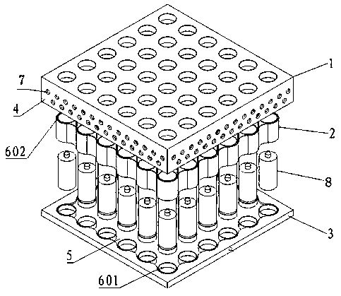 Battery mounting seat for new energy automobile