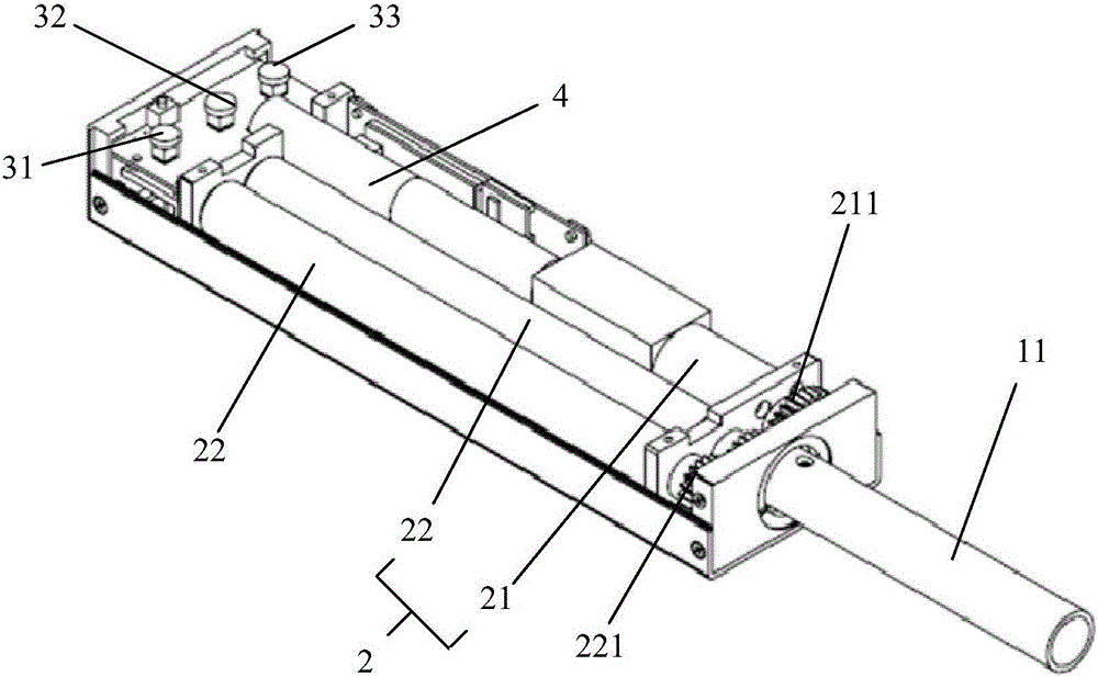 Handheld flexible packaging ink automatic extrusion device