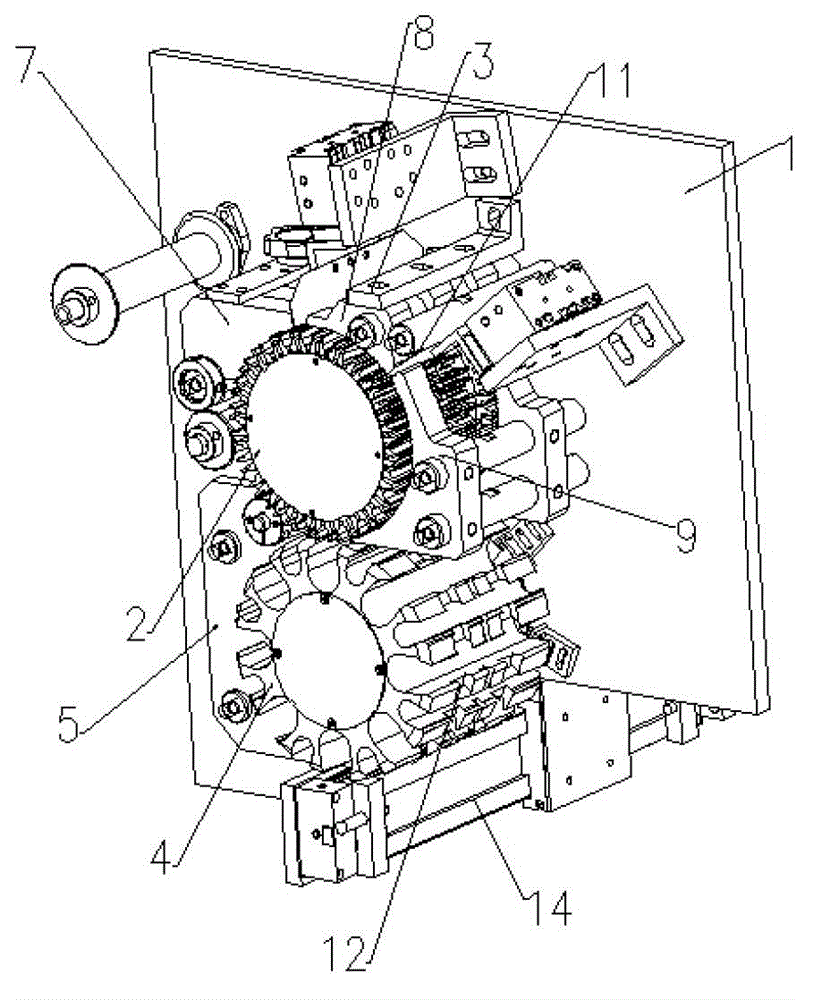 Straw straw cutting and feeding device