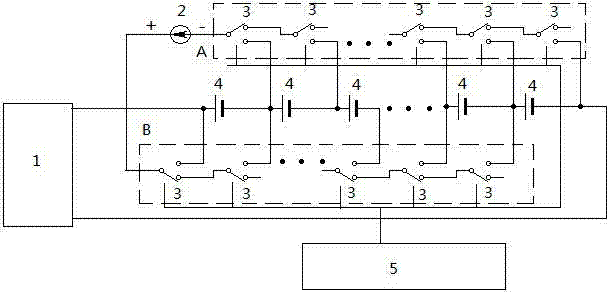 Incremental equalizing charge battery pack charging device