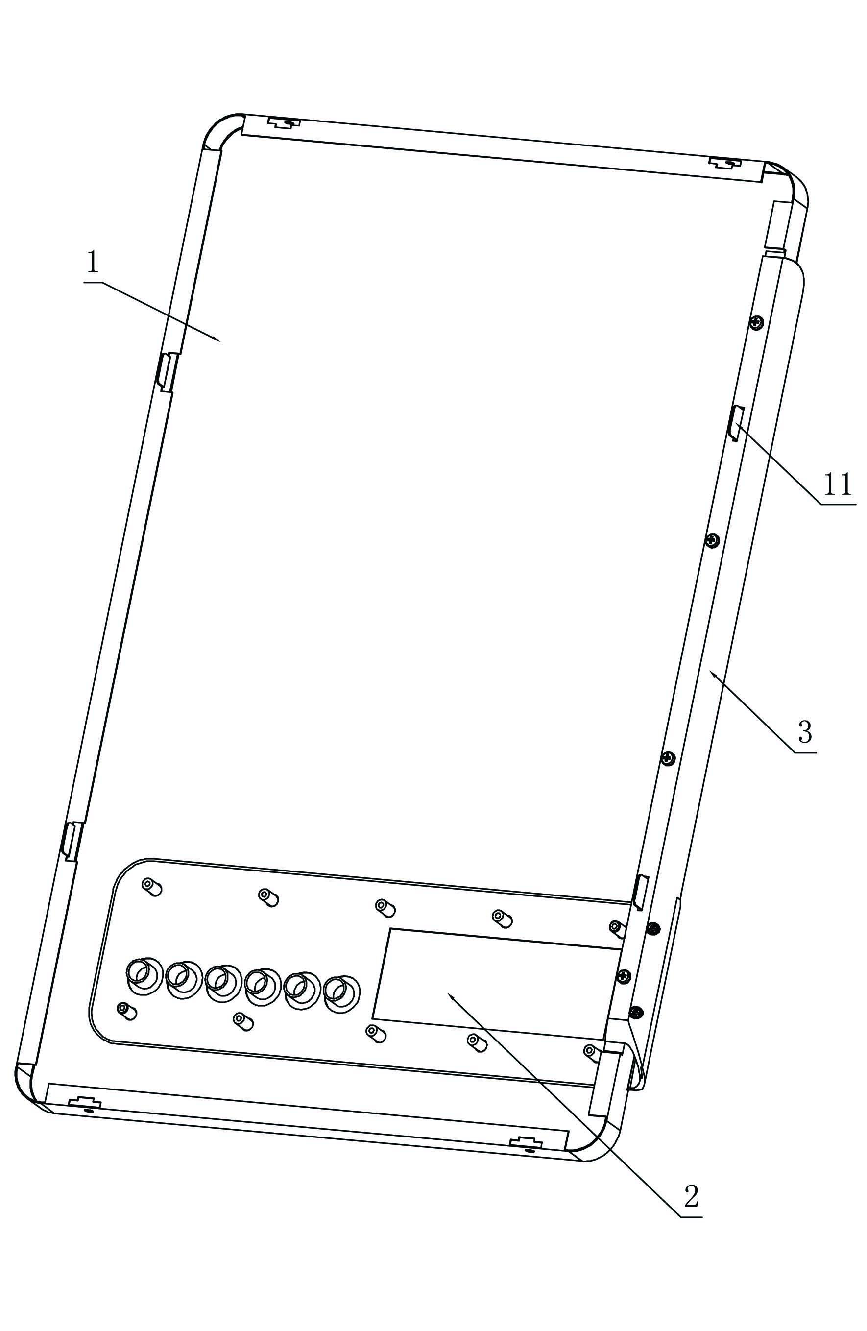 Connecting structure for control panel and panel shell of gas stove