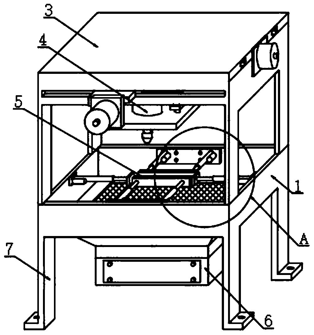 High-precision slotting device applied to production of automobile exhaust manifold