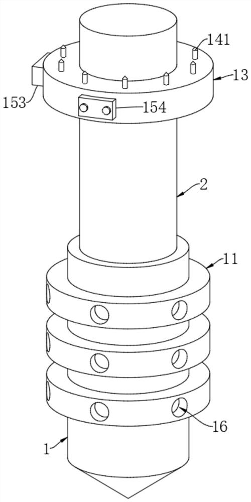 A civil engineering building composite pile