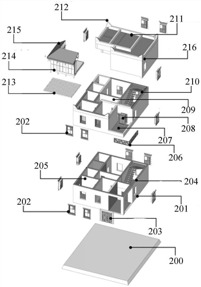 A prefabricated green Tibetan blockhouse and its construction method