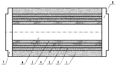 A fireproof fiberglass pipe