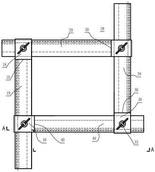 Vertical surface round slideway four-side adjustable styrene butadiene rubber pressure plate