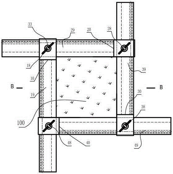 Vertical surface round slideway four-side adjustable styrene butadiene rubber pressure plate