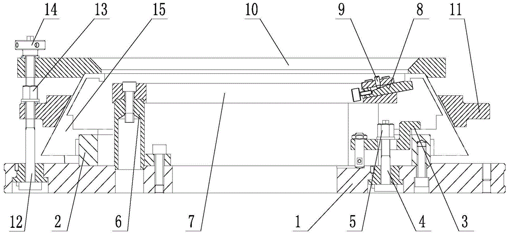 Following adaptive supporting mechanism for thin-wall cover hood like parts