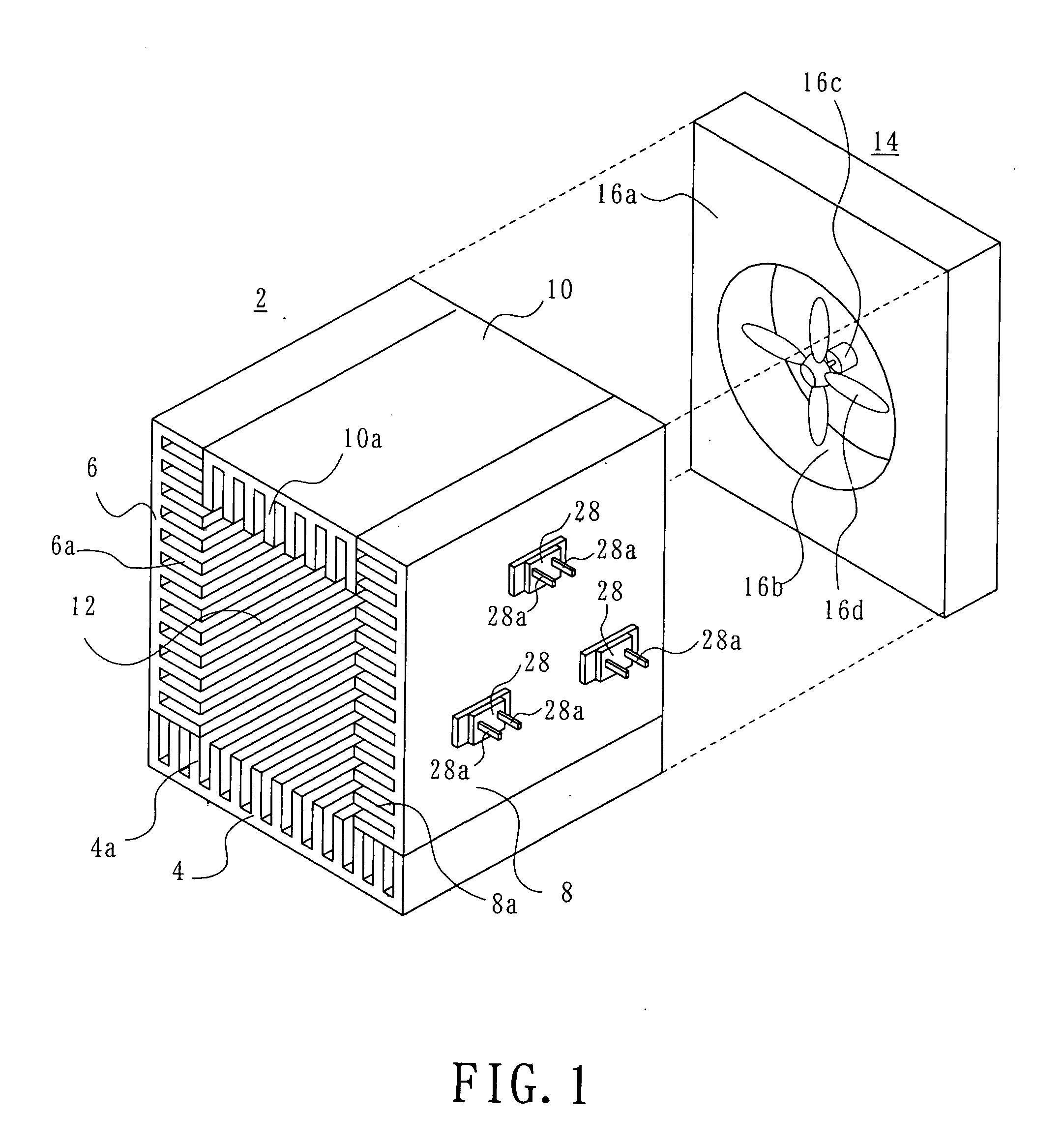 Heat-generating component cooling structure