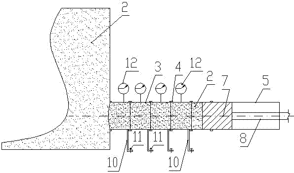 Gas dynamic disaster simulation test bench quick release device and test method