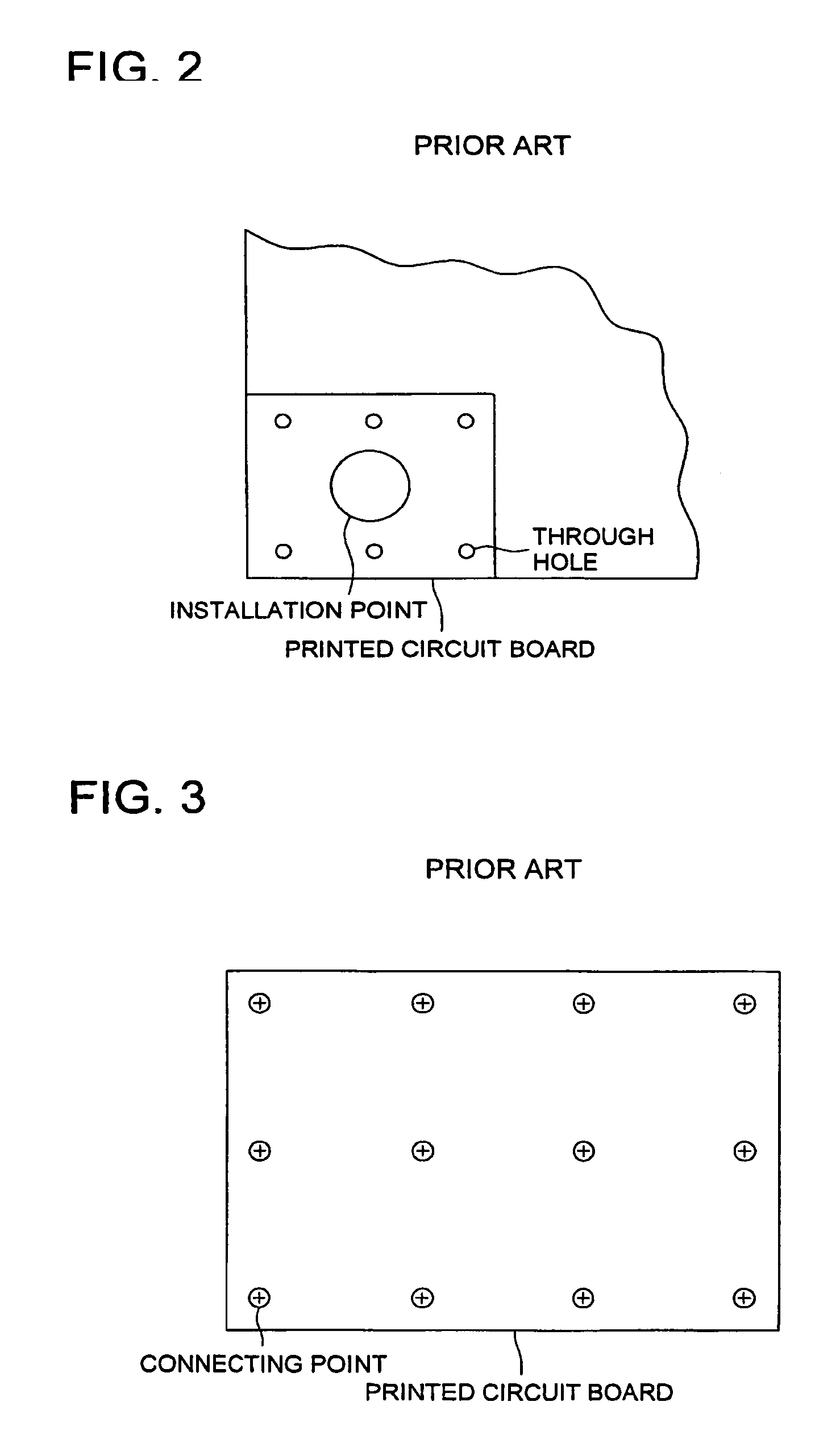 Printed circuit board and method for installing printed circuit board onto electro-conductive housing