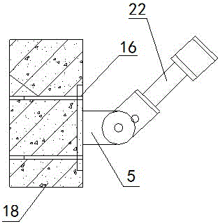 Method for mounting overall steel protective shed cantilever frame